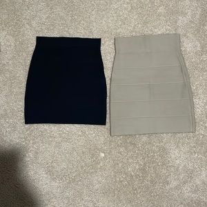 BCBG Bandage Skirts Nude & Black
